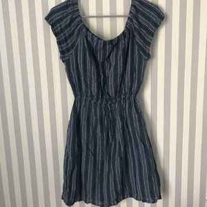 Universal Thread Striped Off-The-Shoulder Dress